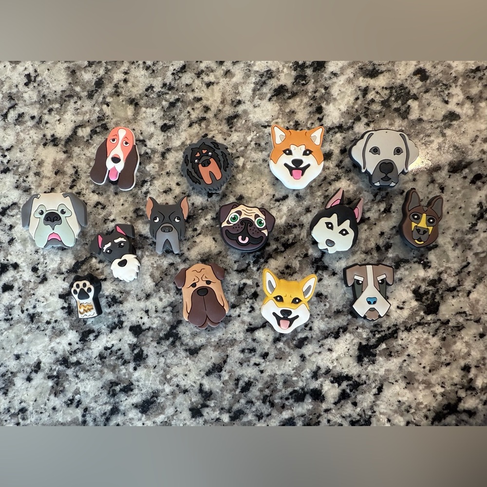 Assorted Dog Breed Shoe Charms